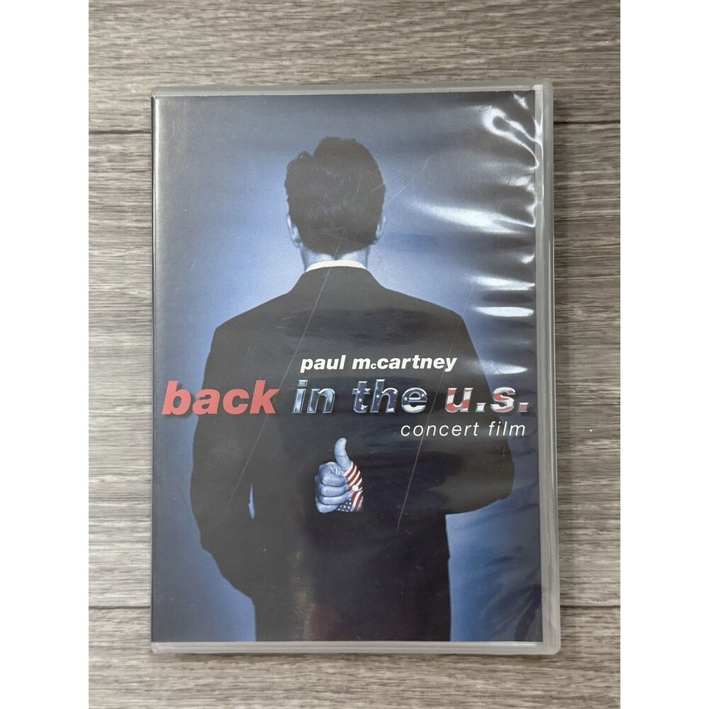 Paul McCartney Back in the U.S. DVD 2002 Concert Film Rock Music : VG